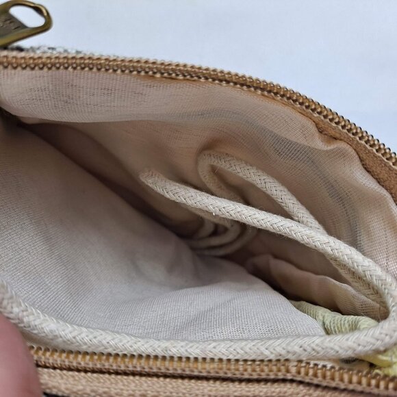 Handmade Pure Hemp Crossbody Bag Multiple Pockets Multi Color Stripes NWOT - Picture 5 of 7